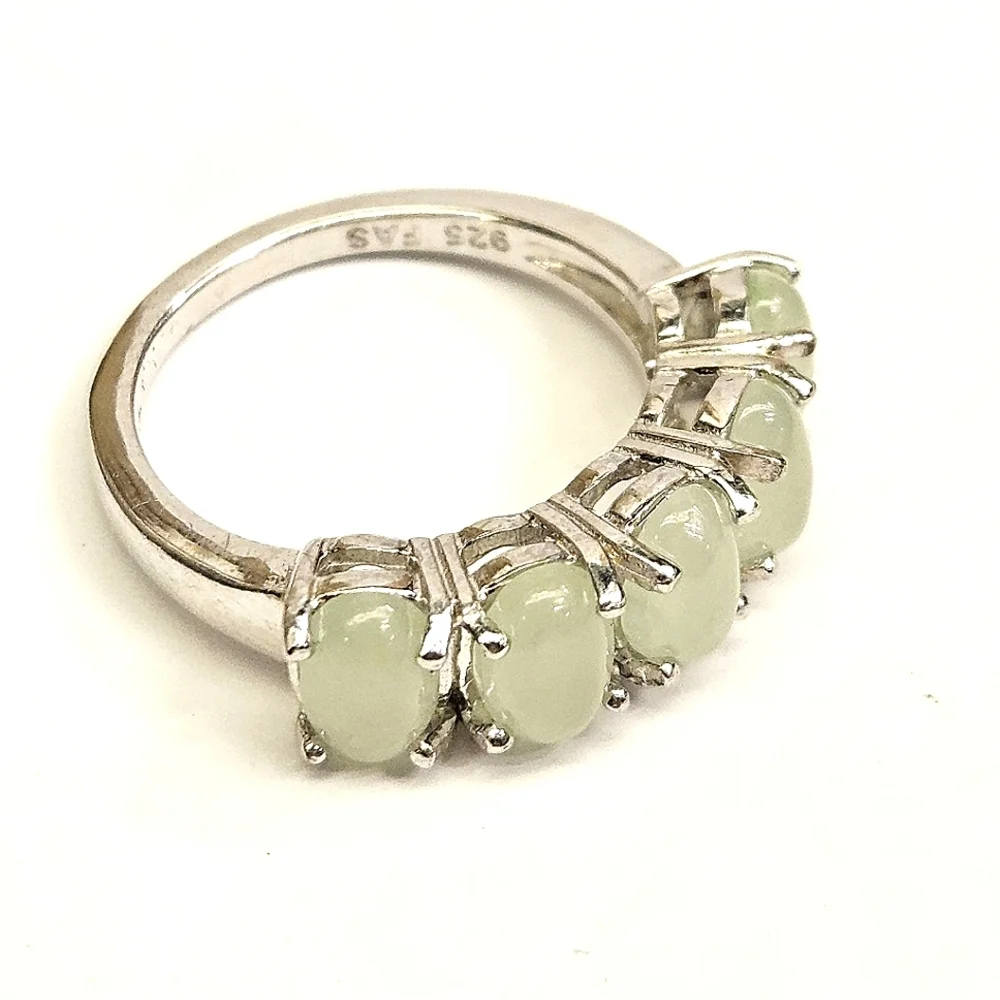 Jade 925 FAS Size 5 Ring